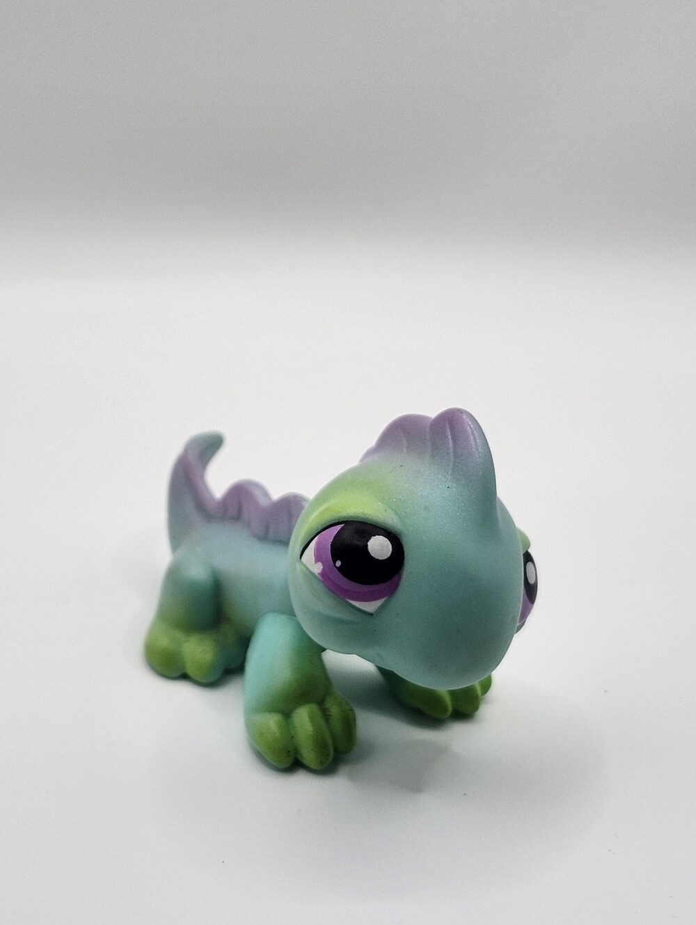 LPS Iguana #366 2007 V1 Airbrushed Design Grey Magney Clear Peg
